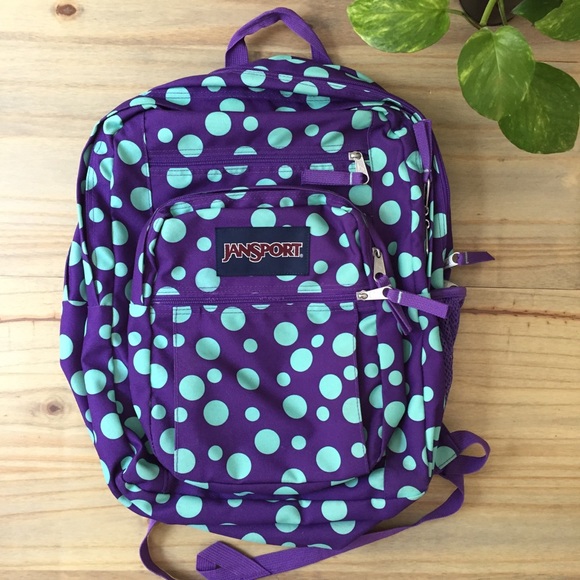 Jansport Big Student Polka Dot Backpack 